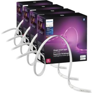 Philips Hue Indoor 33 Ft Smart LED Solo lightstrip Base Kit – 1 Pack – Control with Hue App – Compatible with Alexa, Google Assistant and Apple HomeKit(16 FT (Pack of 4))