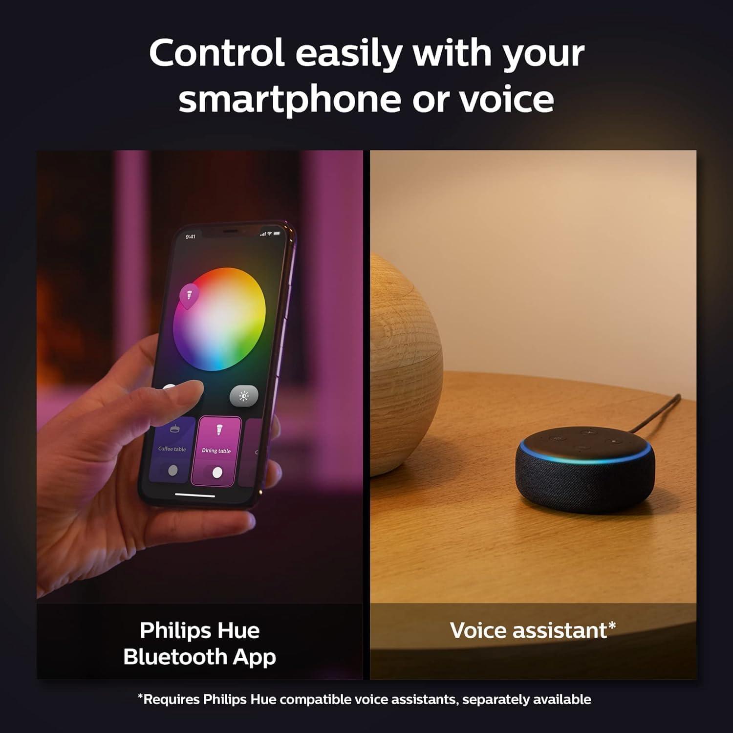 imagePhilips Hue Infuse Medium Ceiling Lamp Black White and Color Ambiance ColorChanging Smart LED Light 1 Pack Control with Hue App Compatible with Alexa Google Assistant and Apple HomekitWhite