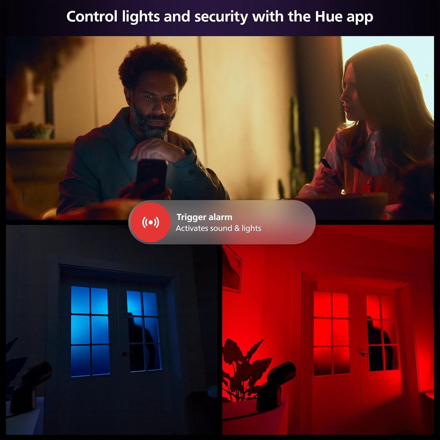 imagePhilips Hue Secure Smart Contact Sensor White 1 Pack Made for Indoor Doors and Windows Requires Hue Bridge Works with The Hue AppWhite