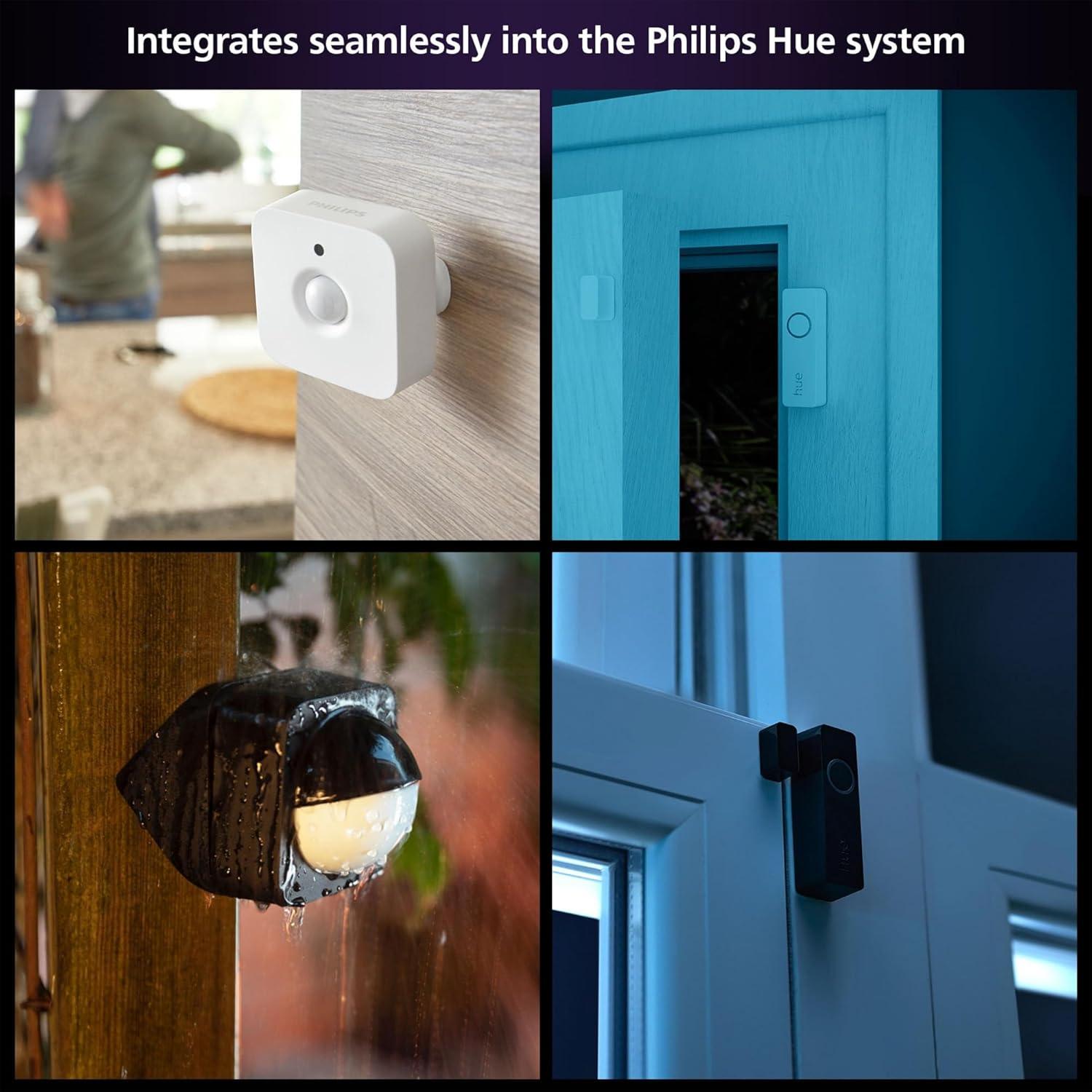 imagePhilips Hue Secure Smart Contact Sensor White 1 Pack Made for Indoor Doors and Windows Requires Hue Bridge Works with The Hue AppWhite
