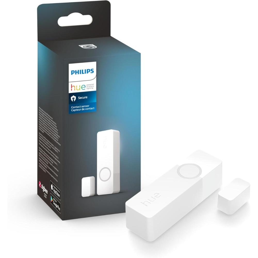 imagePhilips Hue Secure Smart Contact Sensor White  1 Pack  Made for Indoor Doors and Windows  Requires Hue Bridge  Works with The Hue AppWhite