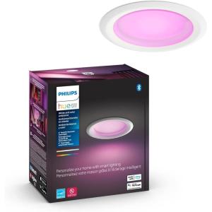Philips Hue Smart Recessed 4 Inch LED Downlight – White Ambiance Warm-to-Cool White Light – 1 Pack – 850LM – Indoor – Control with Hue App – Compatible with Alexa, Google Assistant and Apple Homekit(White and Color Ambiance)