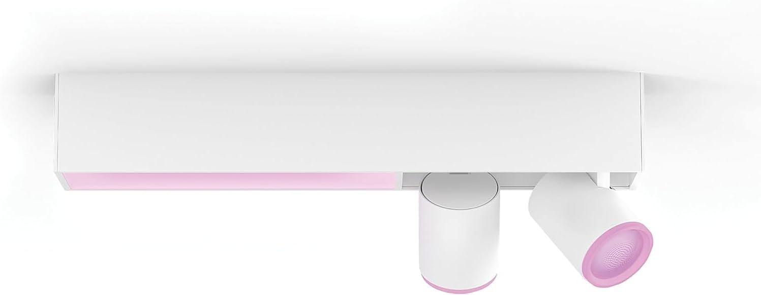 imagePhilips Hue Centris Smart LED Ceiling Spotlight Fixture White White and Color Ambiance ColorChanging Light 2 Lights Control with App Works with Alexa Google Assistant and Apple Homekit2 Spotlights