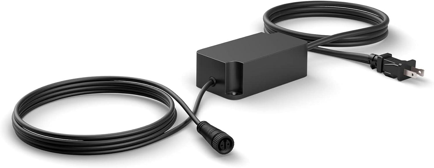 imagePhilips Hue Outdoor 8Foot Cable and T Connector  Connect Your Hue Outdoor Low Voltage Lights  1 Pack  Requires Hue Bridge  WeatherproofPower 40W