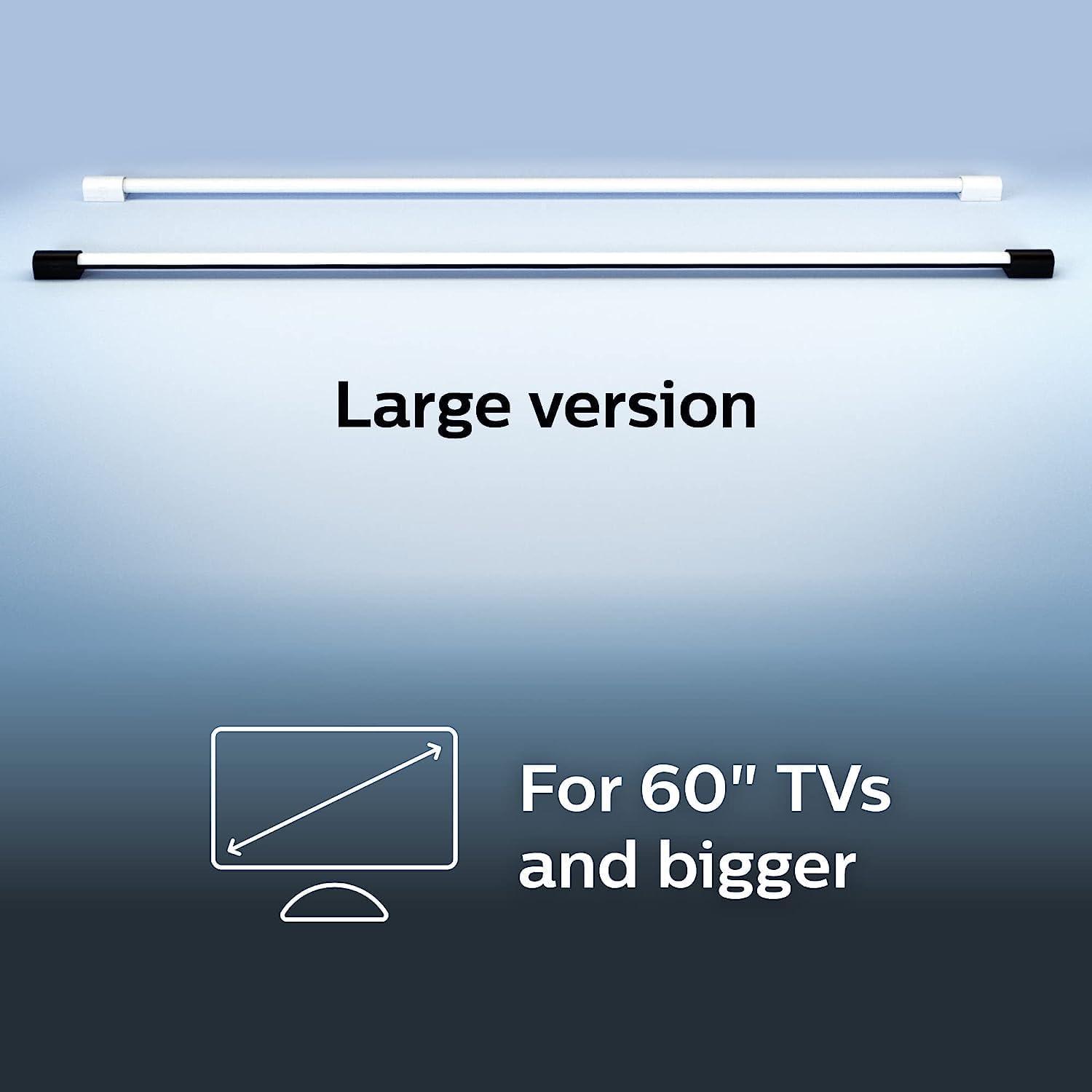 imagePhilips Hue Large Smart Light Tube Black White and Color Ambiance LED ColorChanging Light 1 Pack Sync with TV Music and Gaming Requires Bridge and Sync Box Control with App or VoiceBlack