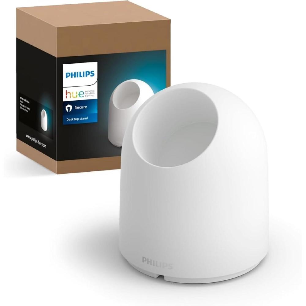imagePhilips Hue Secure Desktop Stand for Secure Wired Cameras  White  1 PackWhite