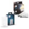 imagePhilips Hue 2 75W A19 White Ambiance LED Smart Bulbs E26 with Philips Hue 1 Wall Smart Dimmer Switch and Remote InstallationFree White Requires Hue BridgeWhite Ambiance