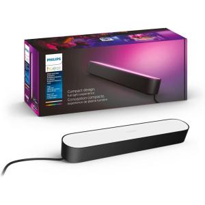 Philips Hue Smart Play Light Bar Base Kit, White – White & Color Ambiance LED Color-Changing Light – 2 Pack – Requires Bridge – Control with App – Works with Alexa, Google Assistant and Apple HomeKit(Black)