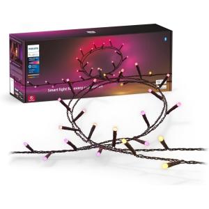 Philips Hue Indoor/Outdoor 65-Foot Festavia String Lights – 250 Mini Color Changing Smart LEDs – Weatherproof – Control with Hue App – Works with Alexa, Google Assistant and Apple HomeKit(130ft)