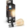 imagePhilips Hue Smart 60W ST19 Filament LED Bulb  Soft Warm White Light  1 Pack  550LM  E26  Indoor  Control with Hue App  Compatible with Alexa Google Assistant and Apple HomekitWhite
