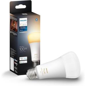 Philips Hue Smart LED A21 Bulb, Warm White Light 2700K, E26 Base, 13.5W, 1600 Lumens, Dimmable, Works with Alexa, Google Assistant, and Apple Home, 1pk(White Ambiance (Original))