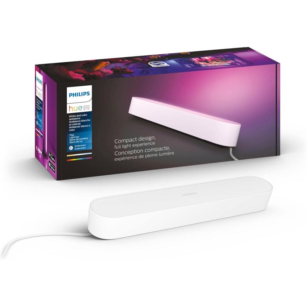 imagePhilips Hue Play White amp Color Smart Light Extension Hub RequiredNO Power Supply Included Smart Lighting Compatibility with Amazon Alexa Apple Homekit amp Google HomeWhite