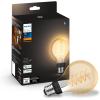 imagePhilips Hue Smart 60W G25 Filament LED Bulb  Soft Warm White Light  2 Pack  550LM  E26  Indoor  Control with Hue App  Compatible with Alexa Google Assistant and Apple HomekitWhite