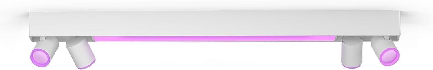 imagePhilips Hue Centris Smart LED Ceiling Spotlight Fixture White White and Color Ambiance ColorChanging Light 4 Lights Control with App Works with Alexa Google Assistant and Apple Homekit4 Spotlights