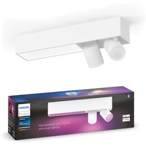 Philips Hue Centris Smart LED Ceiling Spotlight Fixture, White – White and Color Ambiance Color-Changing Light – 4 Lights – Control with App – Works with Alexa, Google Assistant, and Apple Homekit(2 Spotlights)