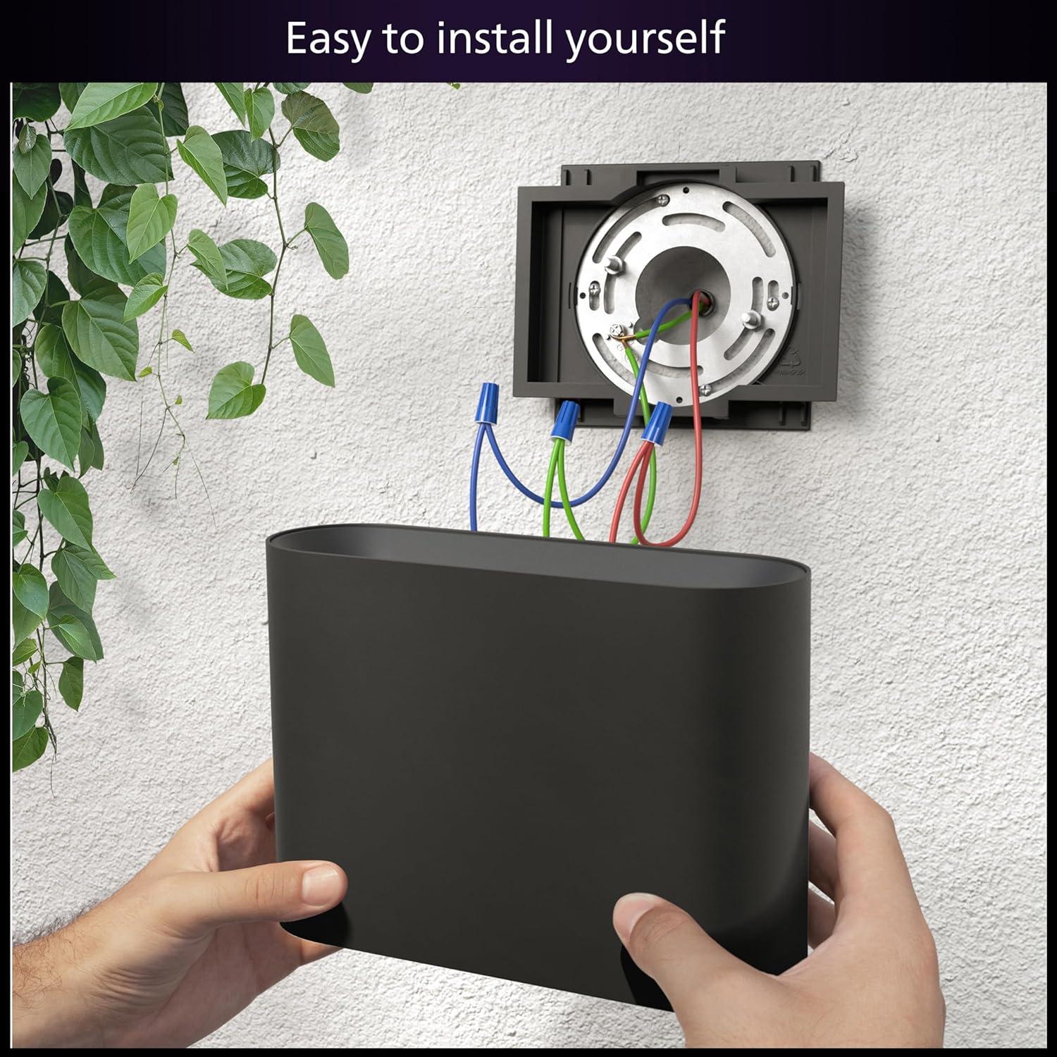 imagePhilips Hue Dymera Smart Indoor and Outdoor Wall Sconces Two Individually Controllable Light Beams 1 Pack Control With Hue App Works With Voice Assistants1 Pack