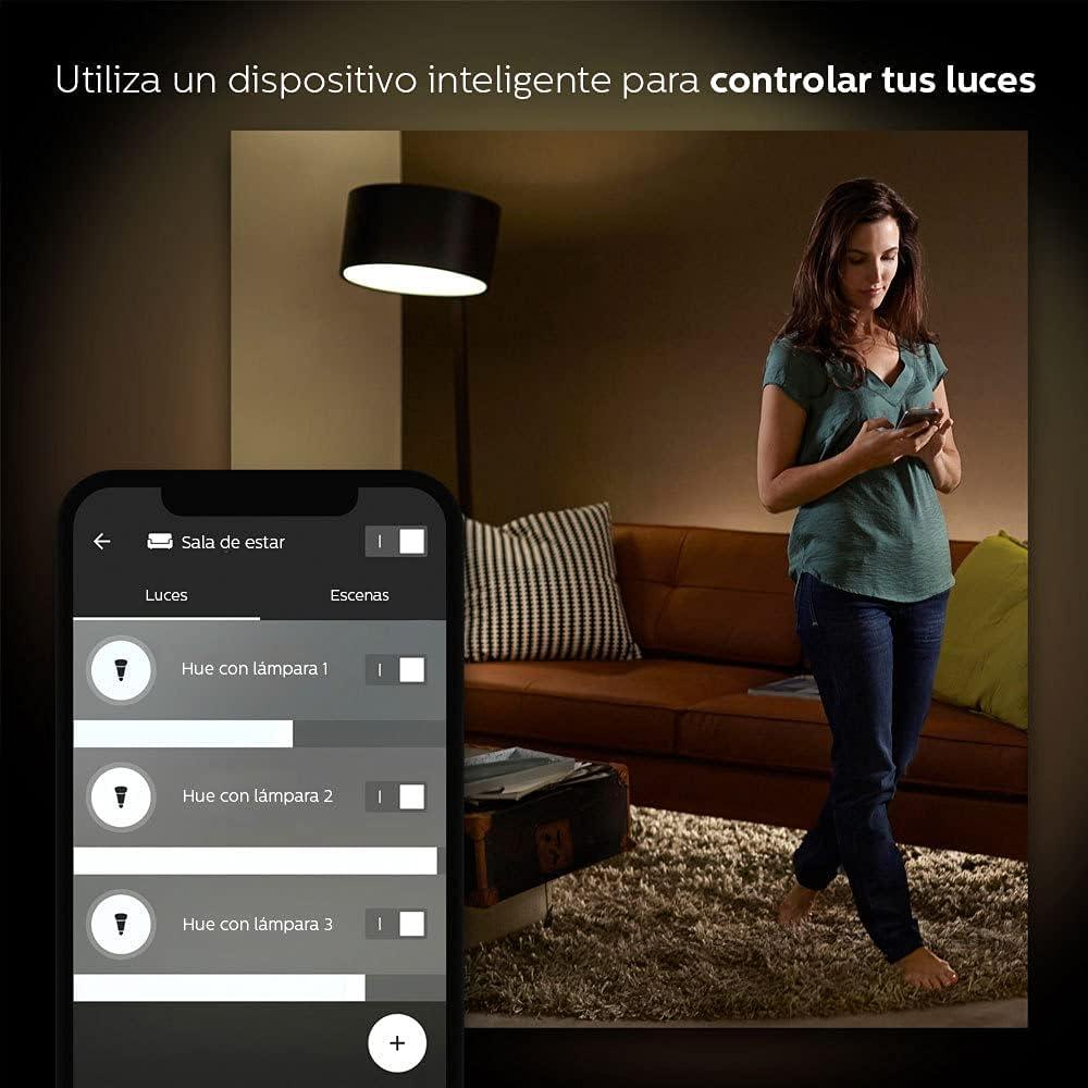 imagePhilips Hue White amp Color Ambiance BR30 LED Smart Bulbs Bluetooth amp Zigbee Compatible Hue Hub Optional Works with Alexa amp Google Assistant Old Version 2 BulbsWhite Ambiance