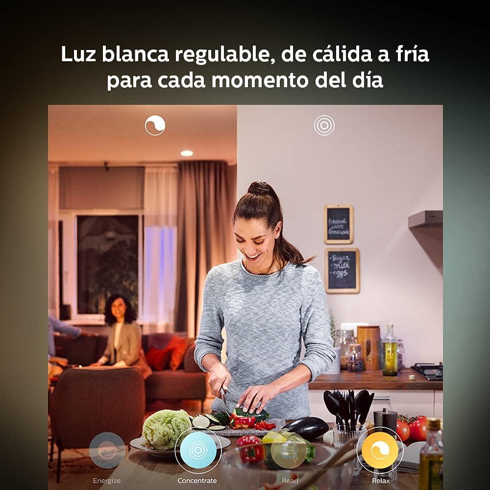 imagePhilips Hue White amp Color Ambiance BR30 LED Smart Bulbs Bluetooth amp Zigbee Compatible Hue Hub Optional Works with Alexa amp Google Assistant Old Version 2 BulbsWhite Ambiance