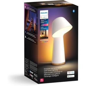 Philips Hue Twilight Smart Sleep and Wake-Up LED Lamp, White & Color Smart Lighting, Bedside Lamp Compatible with Bluetooth, Voice Control with Alexa, Apple Home & Google Assistant(White)