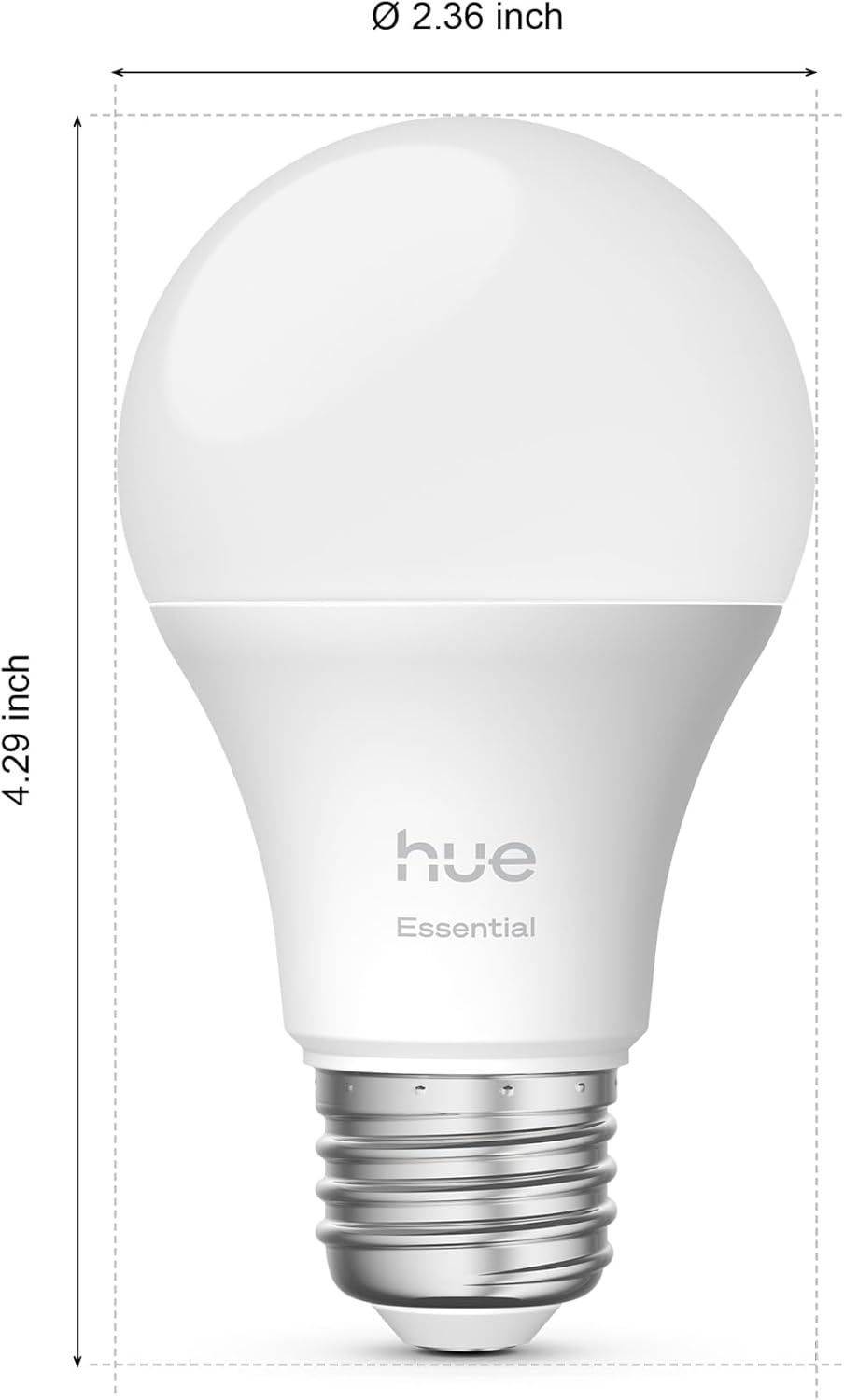 imagePHILIPS Hue Essential Starter Kit Hue Bridge 2 Essential E26 Smart Bulbs White amp Color Ambiance 2200K6500K Dimmable LED Bulbs Works with Alexa Google Assistant Samsung SmartThings Apple HomeStarter Kit