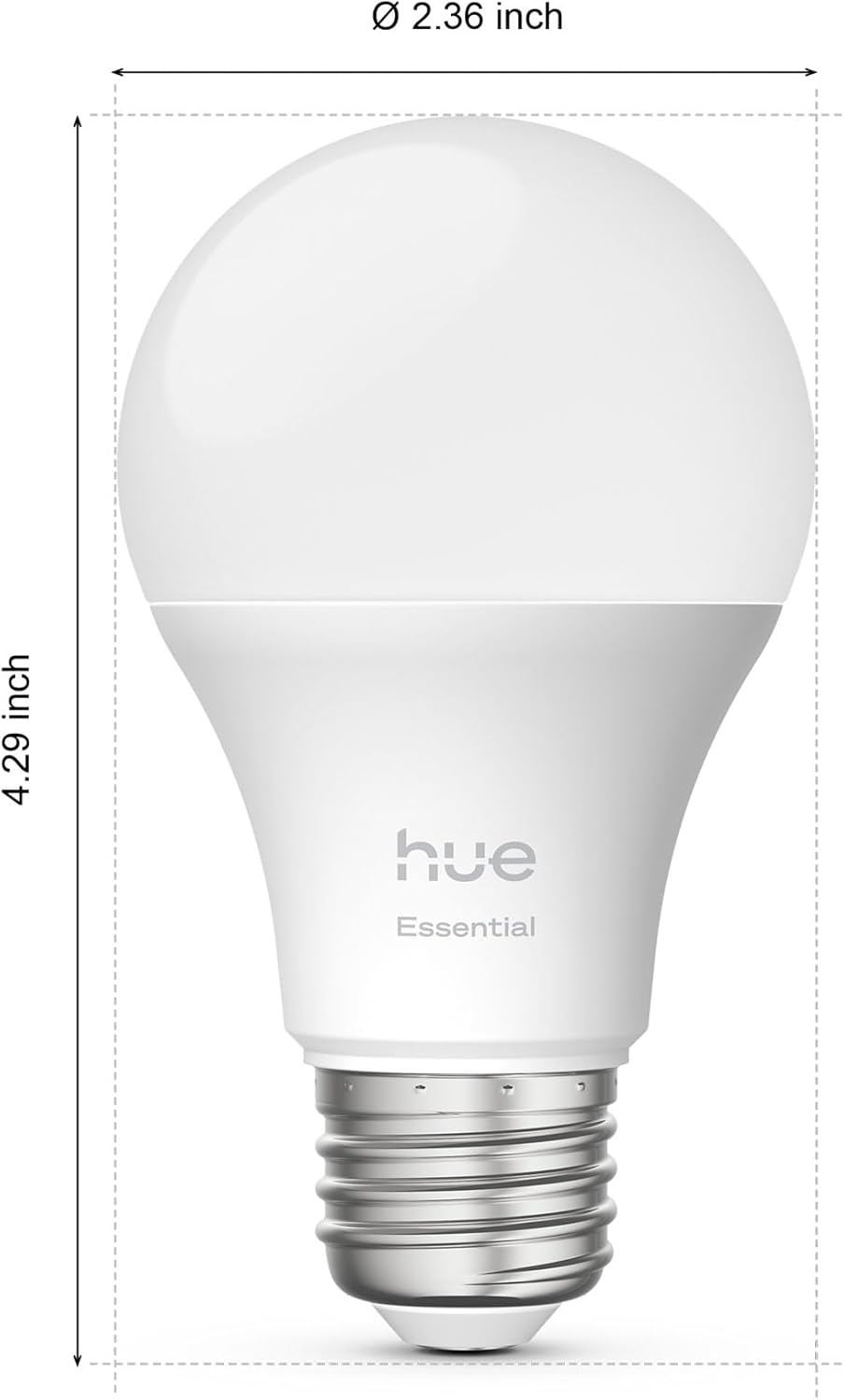 imagePHILIPS Hue Essential Starter Kit Hue Bridge 2 Essential E26 Smart Bulbs White amp Color Ambiance 2200K6500K Dimmable LED Bulbs Works with Alexa Google Assistant Samsung SmartThings Apple HomeStarter Kit