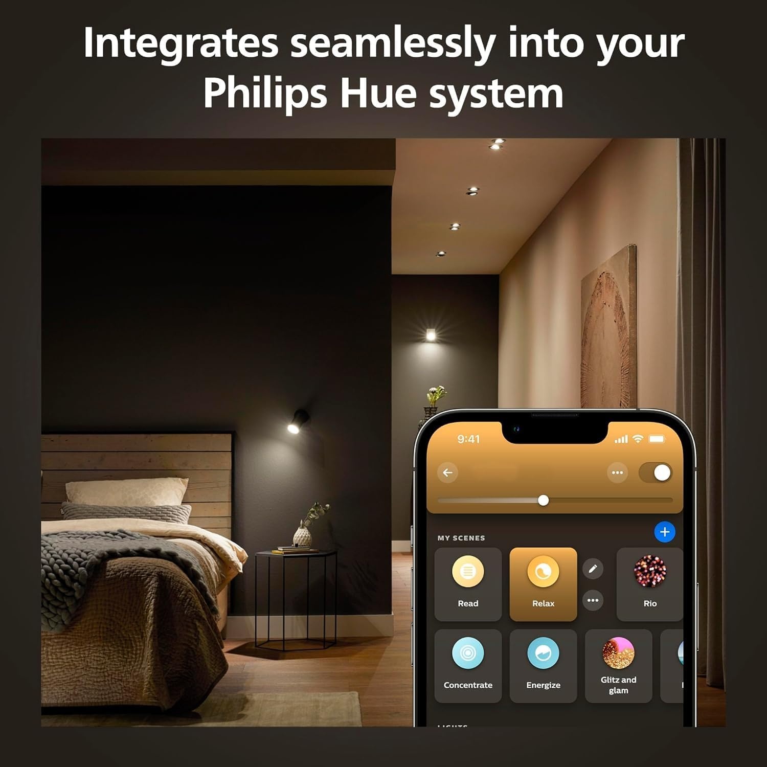 imagePhilips Hue White Ambiance 2Pack LED Smart GU10 Bulb Bluetooth amp Zigbee Compatible Hue Hub Optional Voice Activated with AlexaWhite