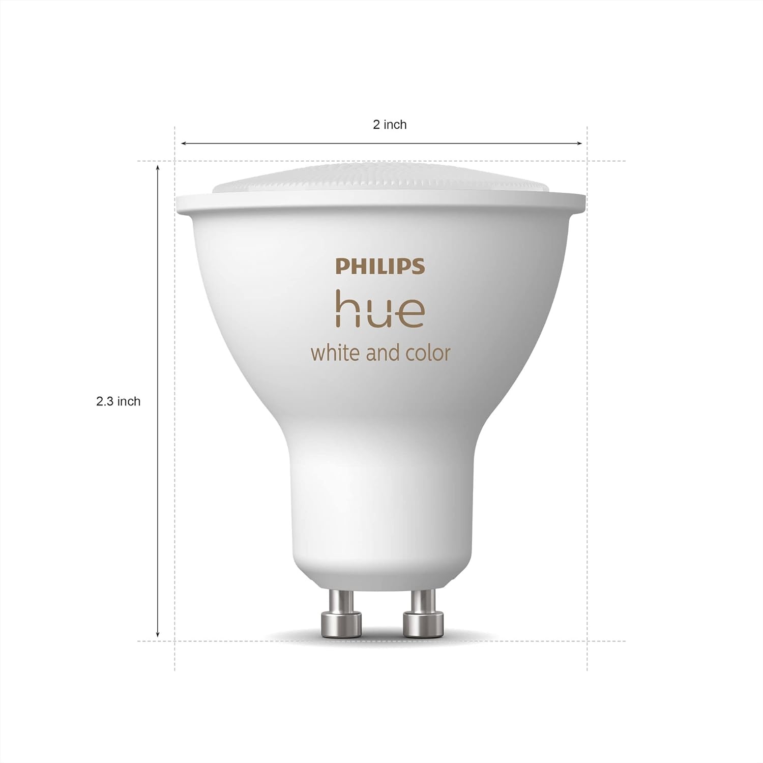imagePhilips Hue White Ambiance 2Pack LED Smart GU10 Bulb Bluetooth amp Zigbee Compatible Hue Hub Optional Voice Activated with AlexaWhite and Color Ambiance