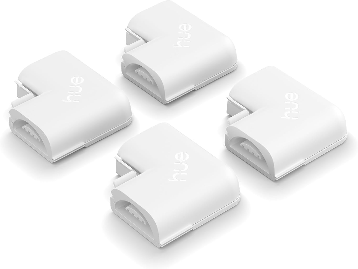 image:imageHue Flux LED Strip Light Connector Accessories Linear Extension Flexible Indoor Lighting Consistent Light Easy Installation Pack of 4Corner Connector