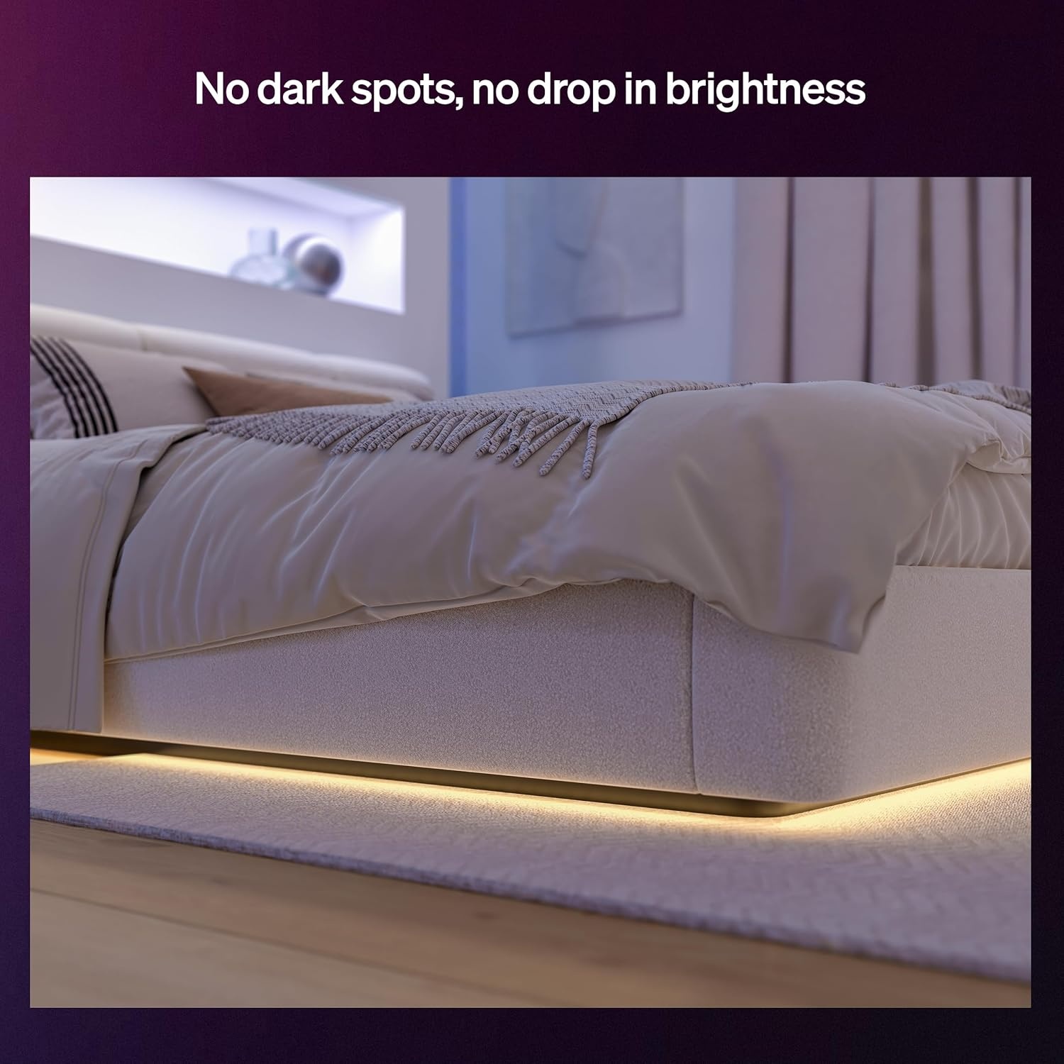 image:imageHue Flux LED Strip Light Connector Accessories Linear Extension Flexible Indoor Lighting Consistent Light Easy Installation Pack of 4Corner Connector