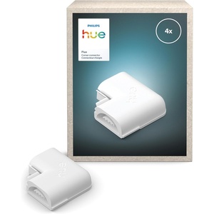 Hue Flux LED Strip Light Connector, Accessories, Linear Extension, Flexible Indoor Lighting, Consistent Light, Easy Installation, Pack of 4(Corner Connector)