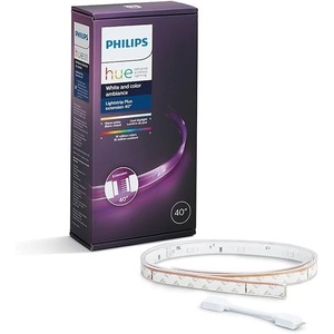 Philips 800268 Hue LightStrip Plus Dimmable LED Smart Light Extension (Compatible with Amazon Alexa, Apple HomeKit, and Google Assistant)