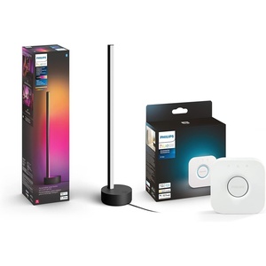 Philips Hue (1) Bridge with (1) Signe Table Lamp – White and Color Ambiance Smart Color-Changing Light – Control with App – Compatible with Alexa, Google Assistant, Apple Homekit, matter