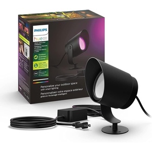 Philips Hue White & Color Ambiance Lily XL Outdoor Smart Spot Light Base Kit (Hue Hub Required), 1 Spot Light + mounting kit, Works with Alexa(Lily XL – Base Kit)