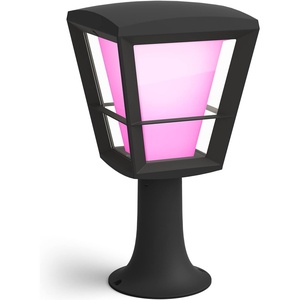 Philips Hue Econic White and Colour Ambiance LED Smart Garden Pedestal [Standing Lantern], Compatible with Alexa, Google Assistant and Apple Homekit