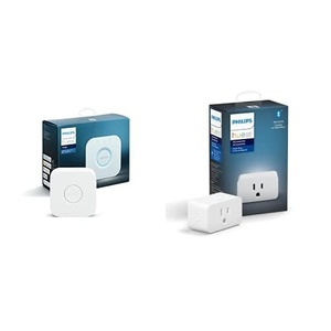 Philips Hue Smart Plug (Pack of 1) and Philips Hue Bridge(1 Count (Pack of 1))