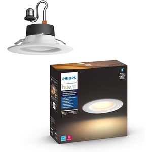 Philips Hue Smart Recessed 5/6 Inch LED Downlight Old Version – White Ambiance Warm-to-Cool White Light – 1 Pack – 700LM – Control with App – Works with Alexa, Google Assistant and Apple Homekit(White Ambiance)