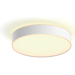 Philips Hue White Ambiance Devere Ceiling Light L White 3300 lm with Dimmer Switch Dimmable All White Shades Controllable via App Compatible with Amazon Alexa (Echo, Echo Dot)(Single)