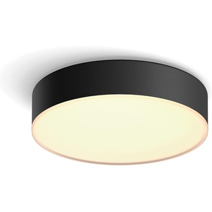 Philips Hue White Ambiance Enrave Ceiling Light S Black 950 lm with Dimmer Switch Dimmable All White Shades Controllable via App Compatible with Amazon Alexa (Echo, Echo Dot)