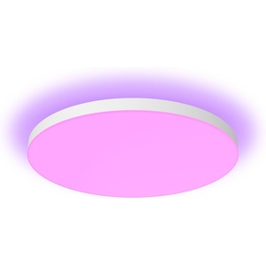 Philips Hue White and Color Ambiance Datura Ceiling Light Large, Diameter 57.4 cm, Round LED Panel, White & Coloured Ceiling Lighting, Voice Control with Alexa, Apple Home & Google Assistant, White(Round)