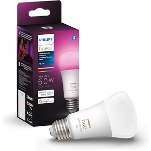 Philips Hue Smart 60W A19 LED Bulb – White and Color Ambiance Color-Changing Light – 2 Pack – 800LM – E26 – Indoor – Control with Hue App – Compatible with Alexa, Google Assistant and Apple Homekit(Classic)
